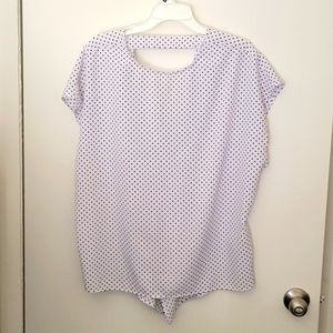 NWOT 2x Shein polka dot blouse